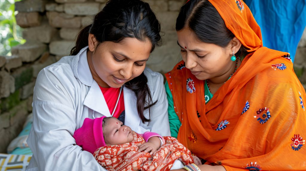 portrait female pediatrician work